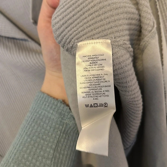 We The Free Free People oversized Waffle Tunic Top EUC L - Picture 3 of 6